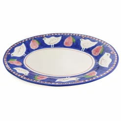 Materia Gallina Blue Oval Serving Dish Clearance