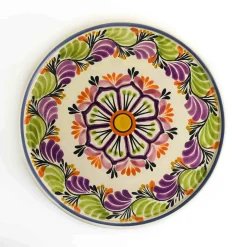 Gorky Pottery Mexican Hand Painted Cake Stand, 10'' Sale