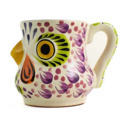Gorky Pottery Mexican Hand Painted Rooster Mug with Green Detail Best