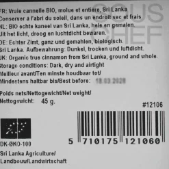 Mill & Mortar Organic Ananda's Cinnamon, 45g Sale