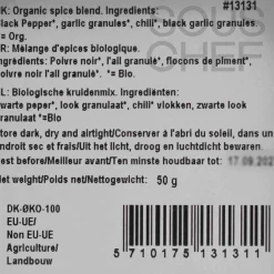 Mill & Mortar Organic Double Garlic Pepper, 50g New