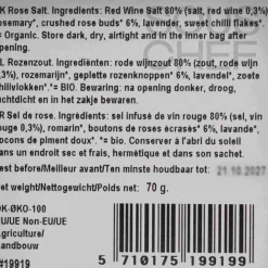 Mill & Mortar Rose Salt, 70g Outlet