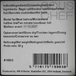 Mill & Mortar Smoked Salt Flakes, 80g New