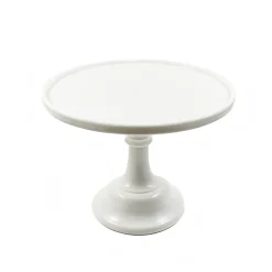 Mosser Glass White Milk Glass Cake Stand Best