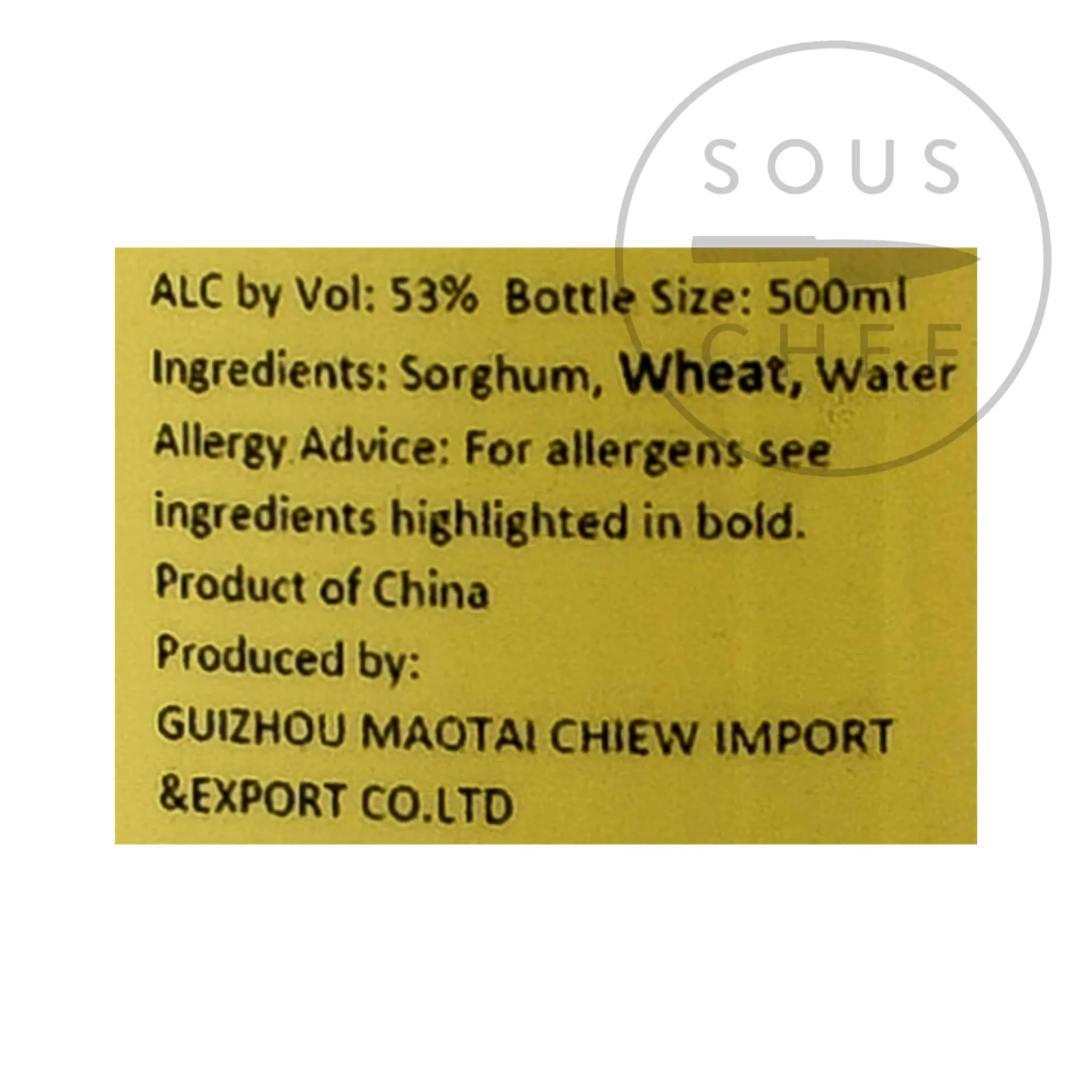 MouTai Chun 1998 Baijiu 53%, 500ml Online