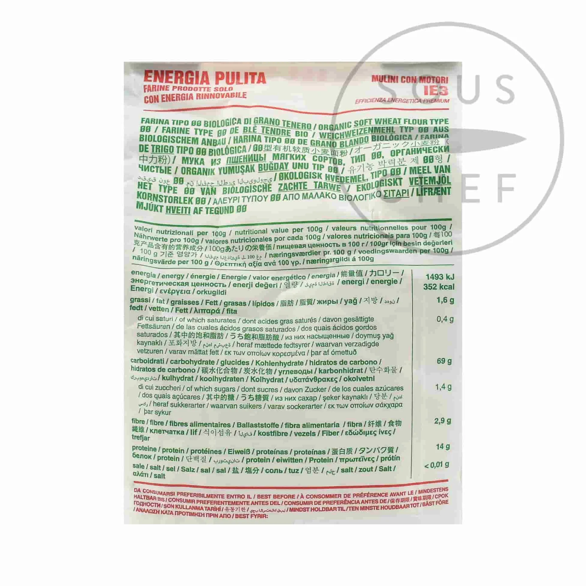 Mulino Marino Organic 00 Flour, 1kg Outlet