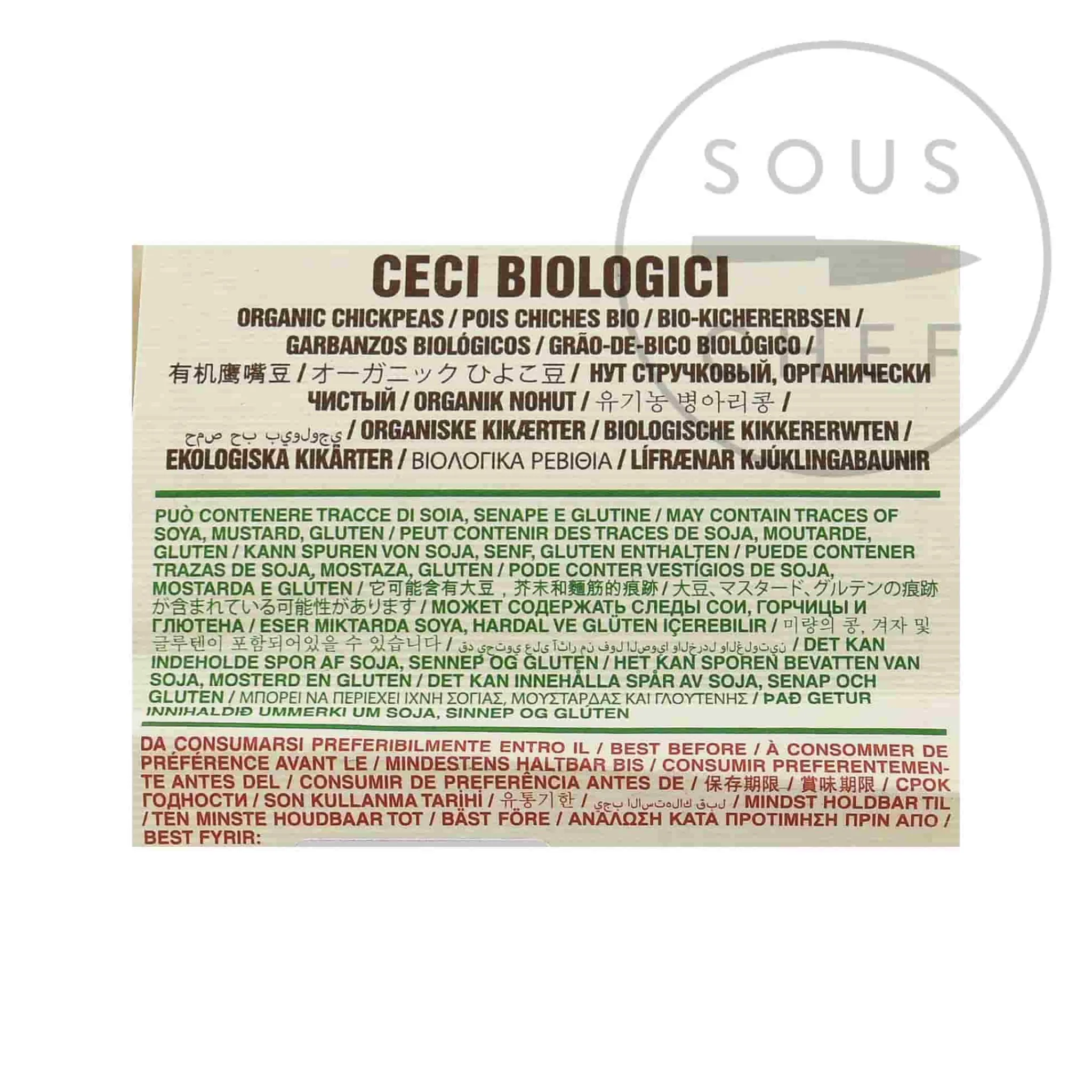 Mulino Marino Organic Chickpeas, 1kg