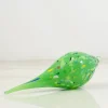 Alessandro Coppola Murano Glass Decorative Teardrop Ornament, Green New