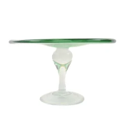 Alessandro Coppola Murano Glass Green Cake Stand, 25cm Sale