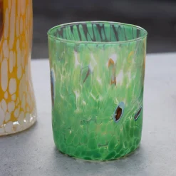 Alessandro Coppola Murano Glass Tumbler, Green Hot