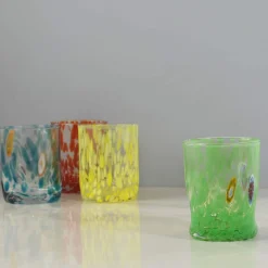 Alessandro Coppola Murano Glass Tumbler, Green Hot