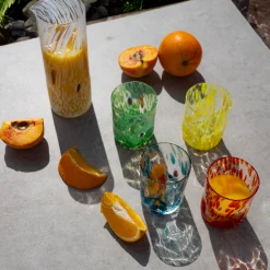 Alessandro Coppola Murano Glass Tumbler, Orange Clearance
