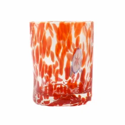 Alessandro Coppola Murano Glass Tumbler, Orange Clearance