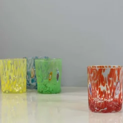 Alessandro Coppola Murano Glass Tumbler, Orange Clearance