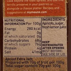 Mymoune Apricot Jam, 340g New