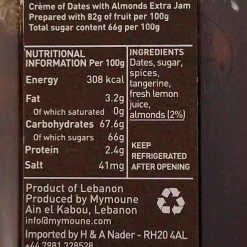 Mymoune Date & Almond Jam, 250g Online