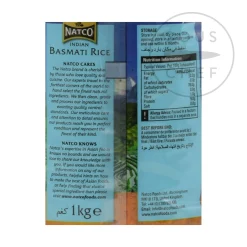 Natco Indian Basmati Rice, 1kg New