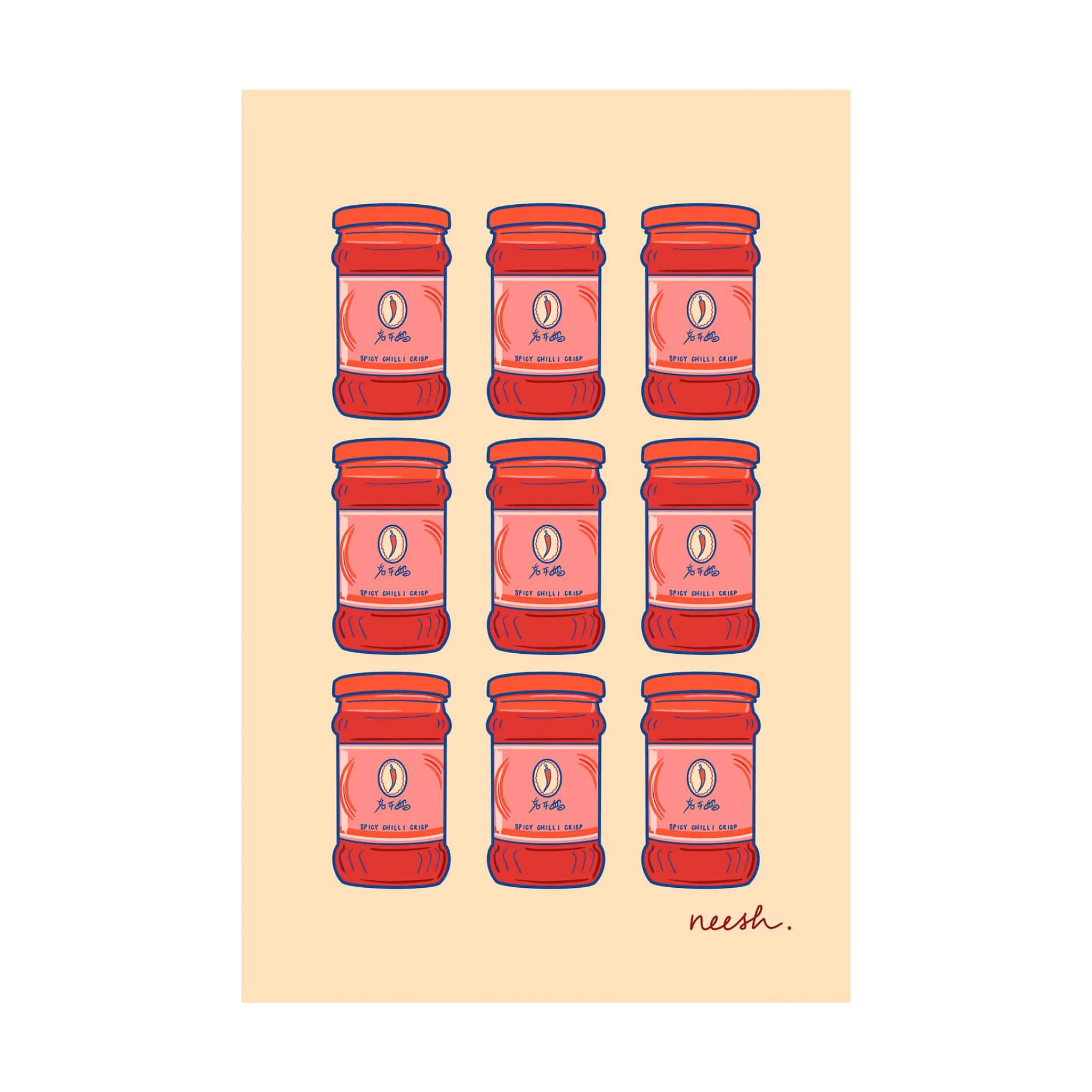 Neesh Home Chilli Crisp Tea Towel Sale