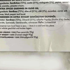 Nuri Extra Spiced Sardines in Olive Oil, 125g Clearance