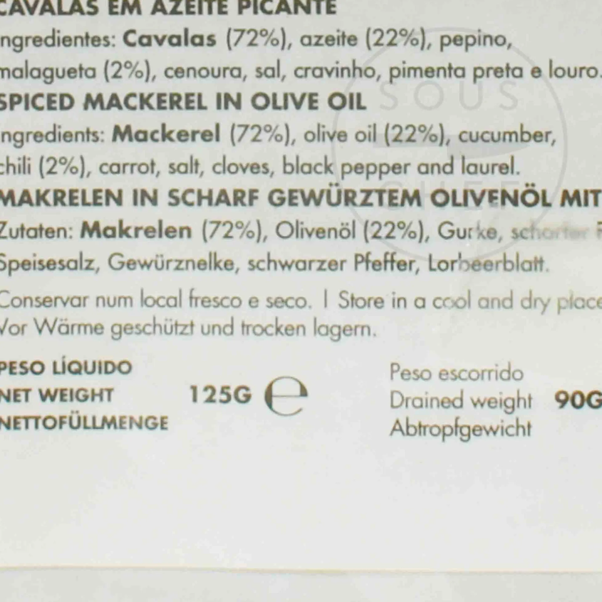 Nuri Mackerel in Olive Oil, Spicy 125g New