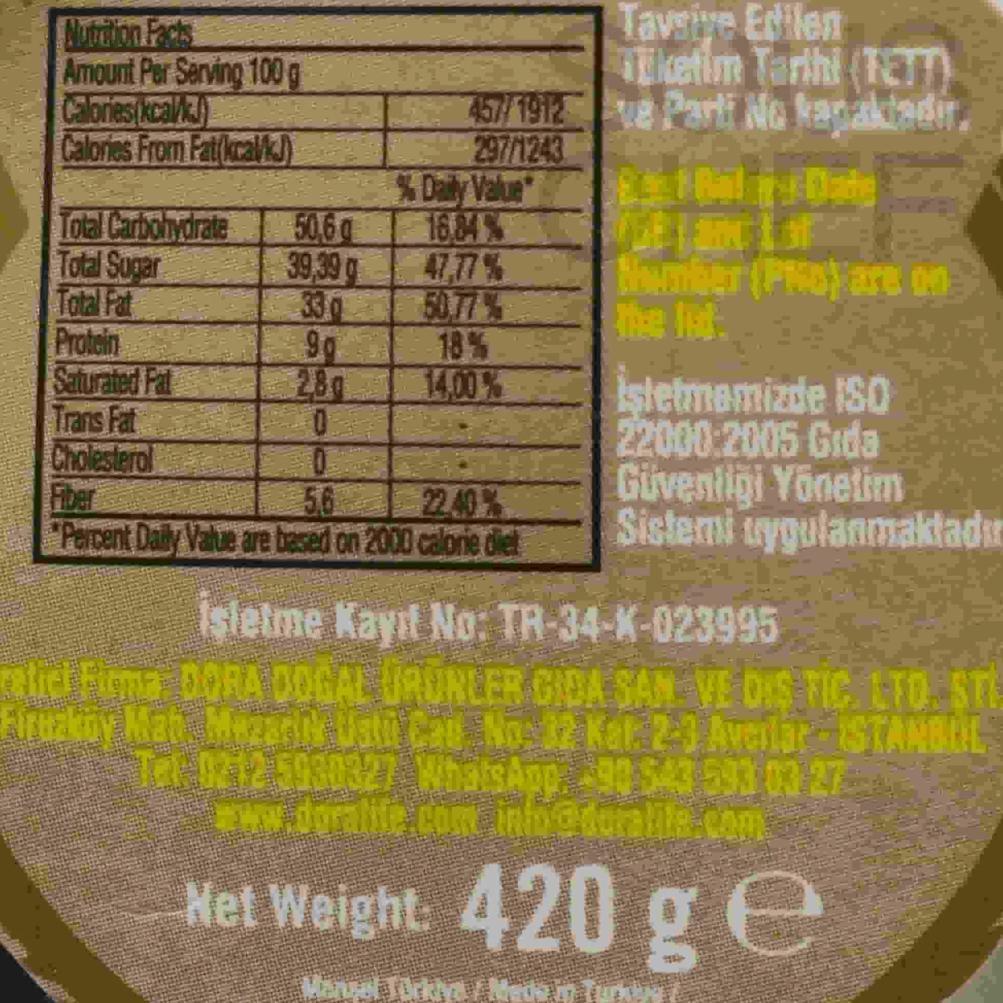 DoraLife Nuts in Syrup with Figs, 420g Online