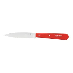 Opinel No 113 Red Beechwood Handle Serrated Paring Knife, 10cm Discount