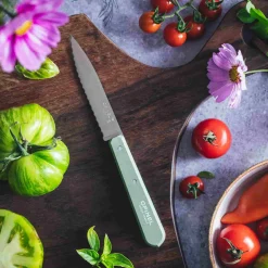 Opinel No 113 Sage Beechwood Handle Serrated Paring Knife, 10cm Discount