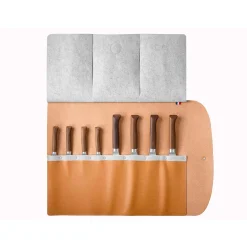 Opinel Reclaimed Leather 8 Slot Knife Roll Best