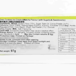 Oreo Matcha Ice Cream Cookies, 97g Discount