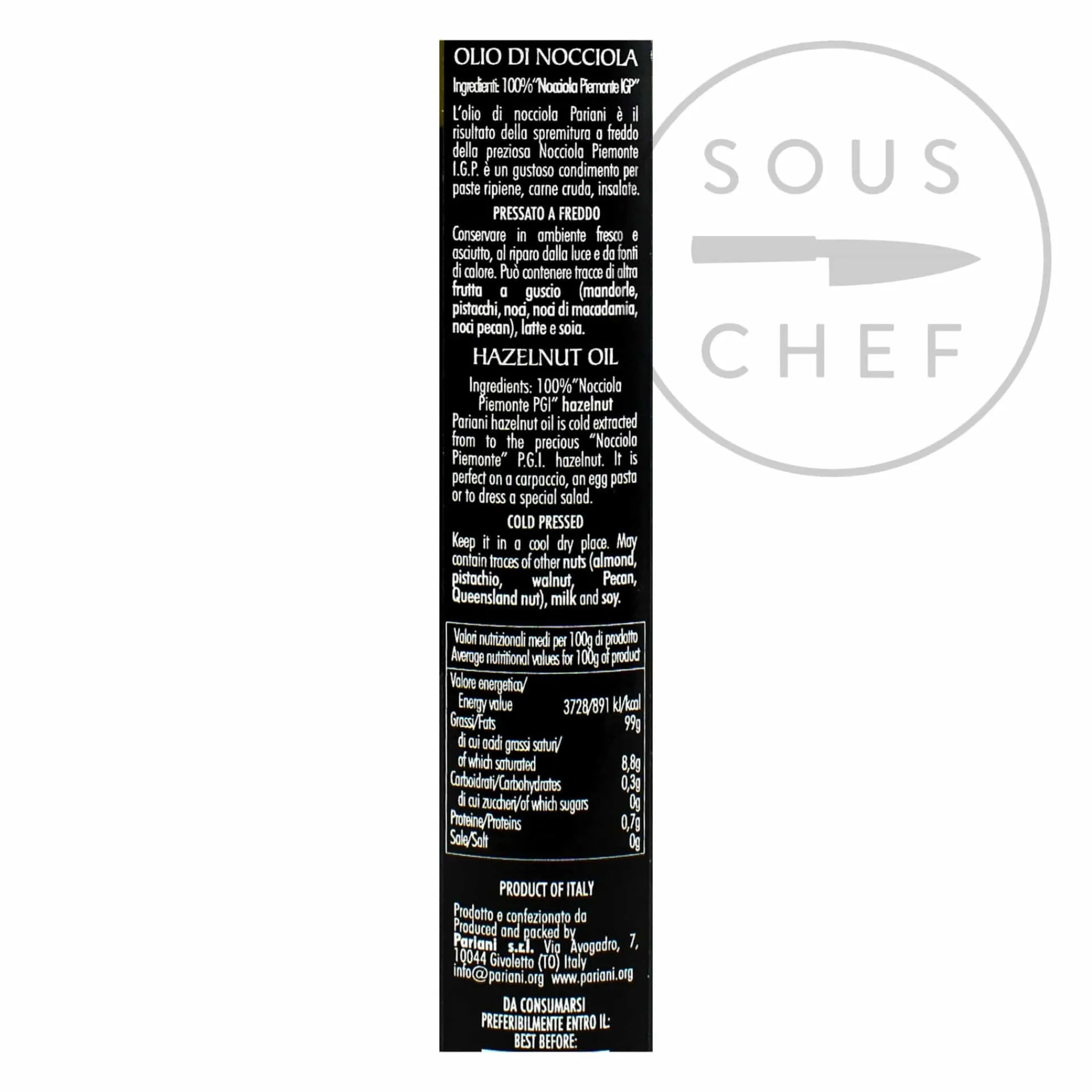 Pariani Hazelnut Oil, 250ml Discount