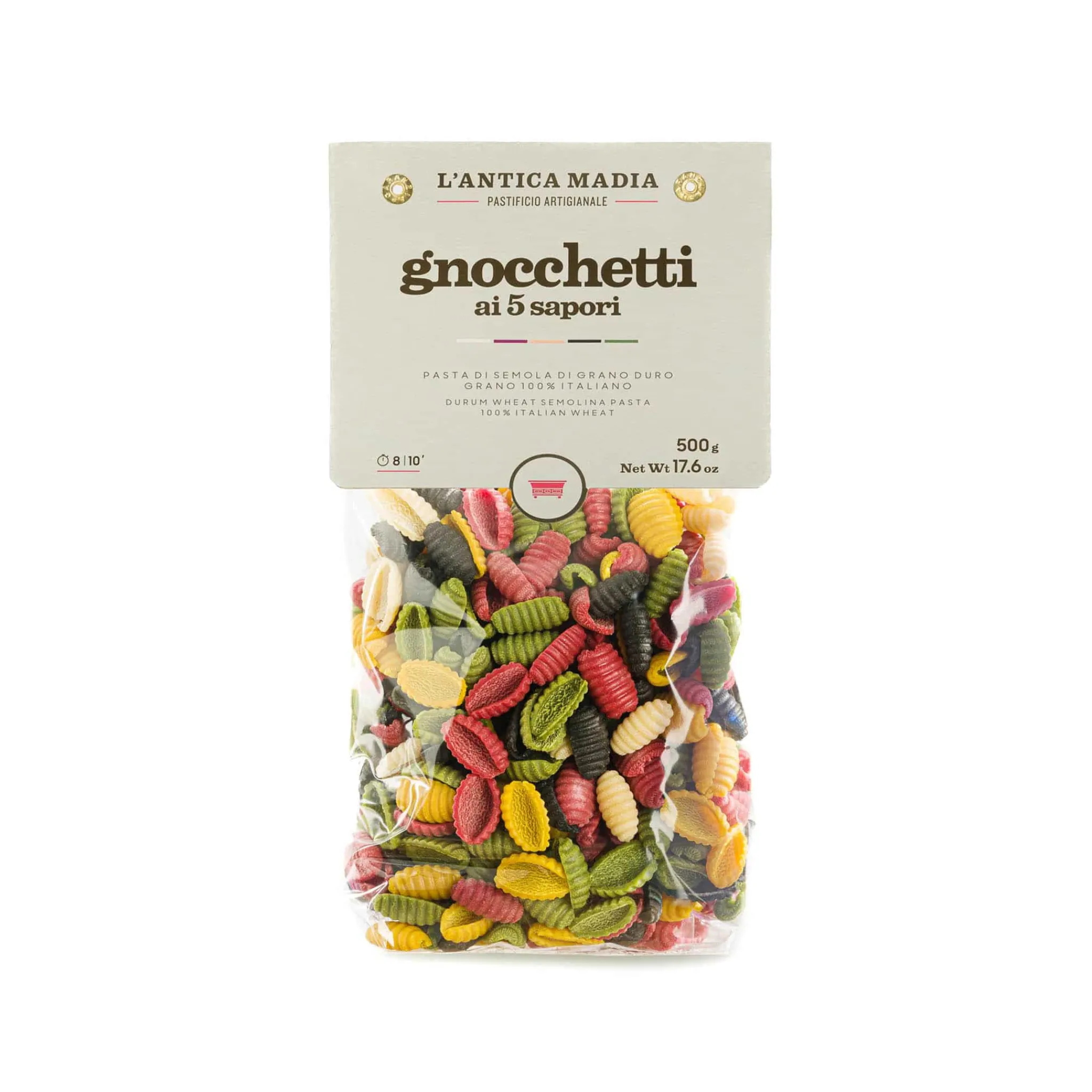 L'Antica Madia Pasta L'Antica Multicolour Pasta Gnocchetti, 500g Online
