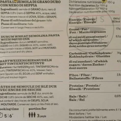 L'Antica Madia Pasta L'Antica Striped Farfalle with Squid Ink, 250g Clearance