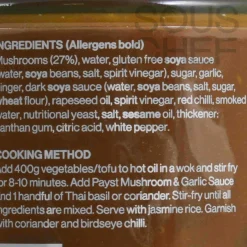 Payst Mushroom & Garlic Stir Fry Sauce, 190ml Discount