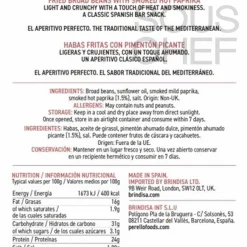 Brindisa Perello Habas Picantes, Hot & Spicy Broad Beans, 100g New