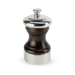 Peugeot Palace Wood & Silver Plated Salt Mill, 10cm Best