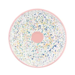 Kapka Pink Dot Enamel Large Salad Bowl, 32cm Best