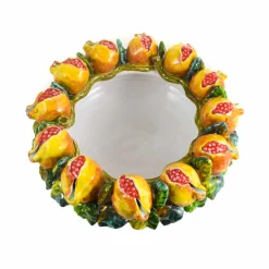 Puglia Handmade Pomegranate Serving Bowl Outlet