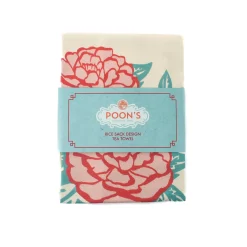 Poon's London Rice Sack Design Tea Towel