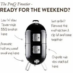 ProQ Frontier Elite 3in1 BBQ Smoker Online