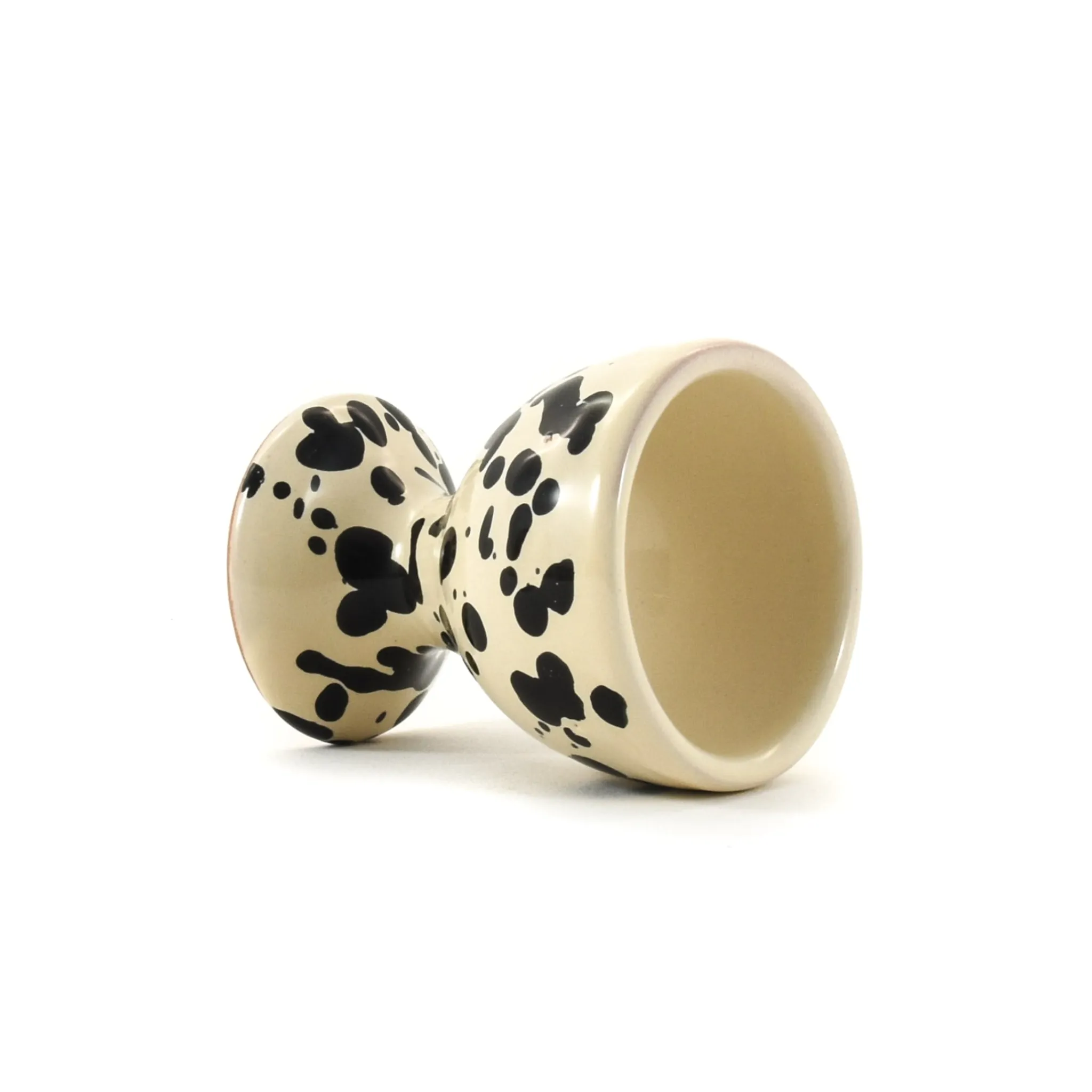 Puglia Handmade Puglia Black Splatter Egg Cup Sale