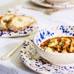 Puglia Handmade Puglia Blue Splatter Bowl, 12cm Outlet