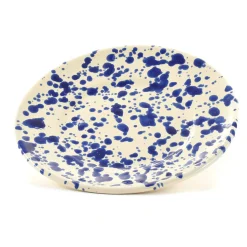 Puglia Handmade Puglia Blue Splatter Side Plate, 19cm Sale