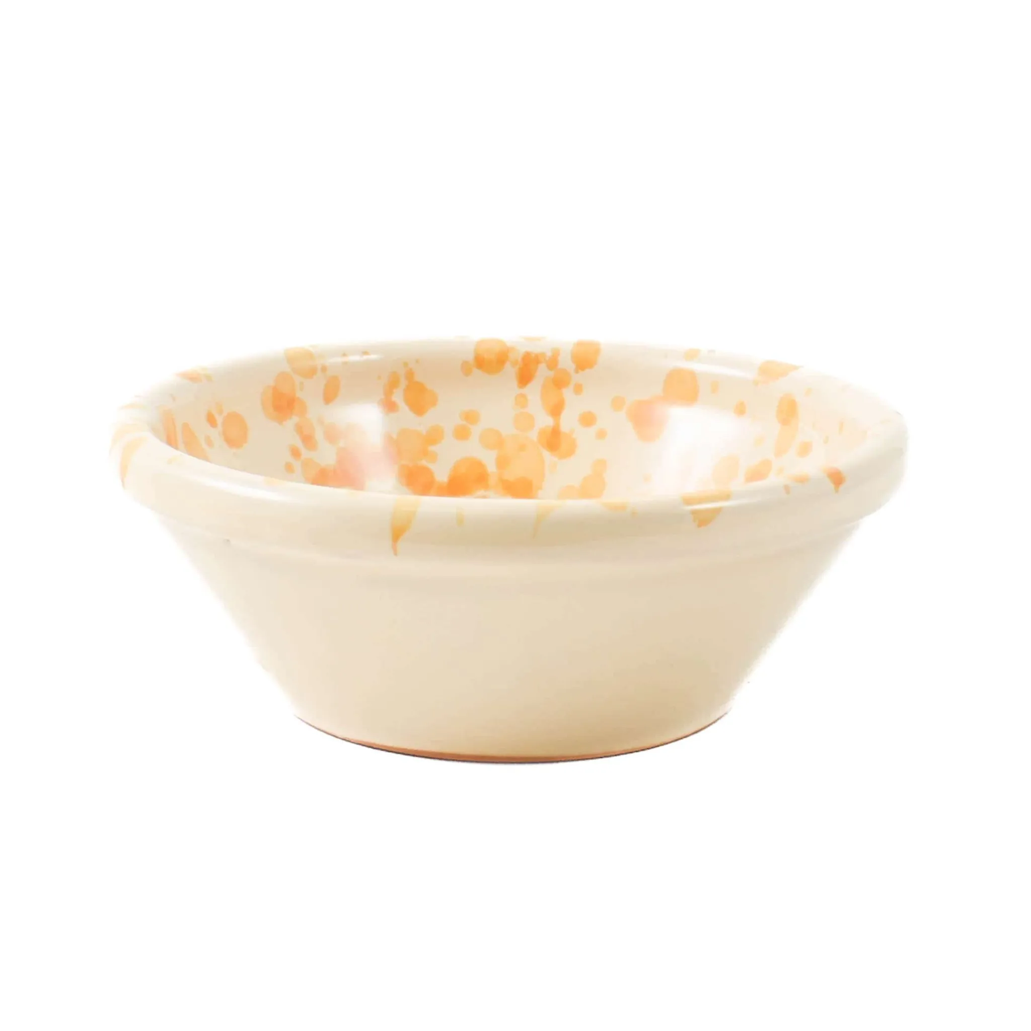 Puglia Handmade Puglia Dark Yellow Splatter Bowl, 12cm Sale