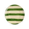 Puglia Handmade Puglia Green Stripe Side Plate, 19cm Clearance