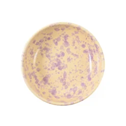 Puglia Handmade Puglia Lilac Splatter Bowl, 19cm Best