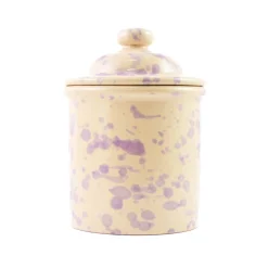 Puglia Handmade Puglia Lilac Splatter Storage Jar, 15cm