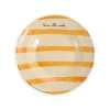 Puglia Handmade Puglia "Penne Alla Vodka" Yellow Stripe Pasta Bowl, 29cm Sale