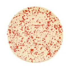 Puglia Handmade Puglia Red Splatter Dinner Plate, 27cm Sale