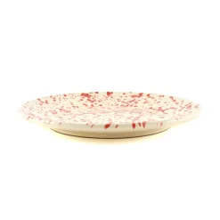Puglia Handmade Puglia Red Splatter Dinner Plate, 27cm Sale
