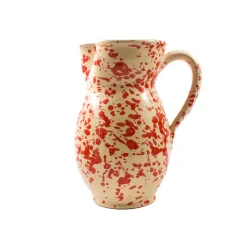 Puglia Handmade Puglia Red Splatter Pitcher Online